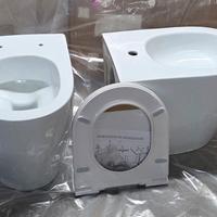 NUOVI set water bidet filo muro a terra