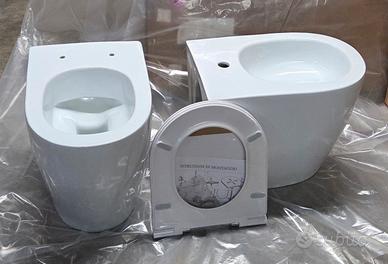 NUOVI set water bidet filo muro a terra