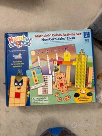 Set numberblocks mathlink cubes 21-30 nuovo