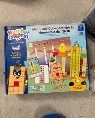 Set numberblocks mathlink cubes 21-30 nuovo