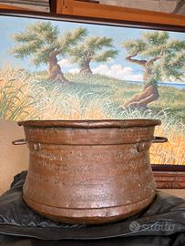Porta vaso in rame