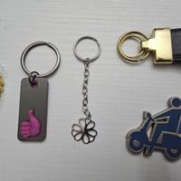 5 PORTACHIAVI - 3 NUOVI + 2 VINTAGE