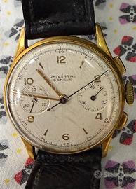 Cronografo Universal Genève Gold calibro 285
