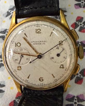 Cronografo Universal Genève Gold calibro 285