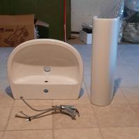 lavabo  lavandino a colonna in ceramica