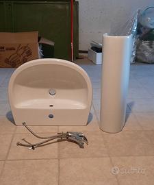 lavabo  lavandino a colonna in ceramica