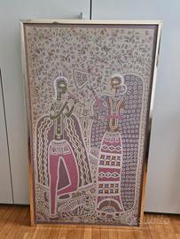 coppia di arazzi indiani anni 80 