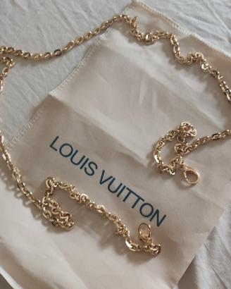 Tracolla oro borsa Louis Vuitton