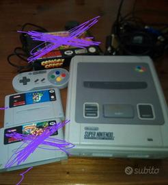 super nintendo console + 1 gioco cult