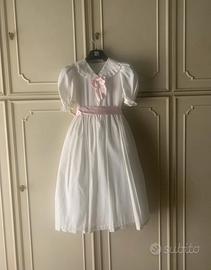 Abito bimba 10 anni alta sartoria per cerimonia