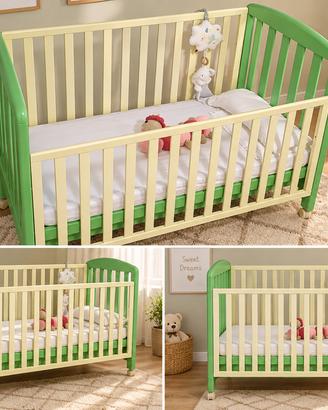 Lettino bambino in legno con materasso nuovo