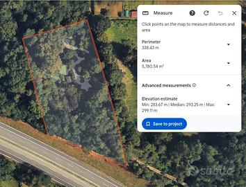 Terreno agricolo boschivo, 5780 m²