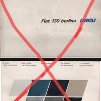 Campionario colori esterni e rivestimenti Fiat 130