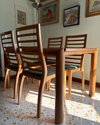 TAVOLO SALA CON 4 SEDIE