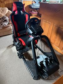 Volante completo  per ps5 con sedia pilota