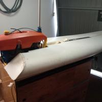tavola da windsurf modificata e aquascooter