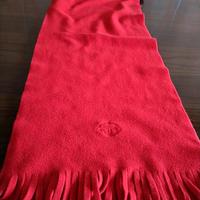 Sciarpa pile pesante di colore rosso