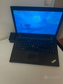 portatile Lenovo thinkpad t440 con docking station