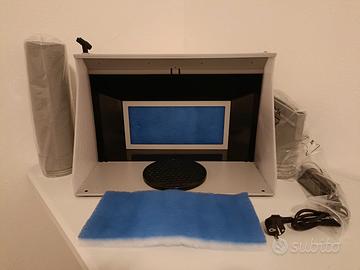 Cabina verniciatura aerografo modellismo