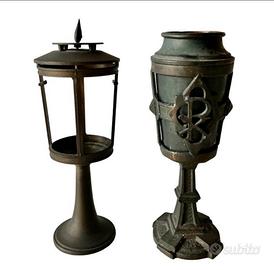 Portacandela - Bronzo patinato -
Porta fiori e por