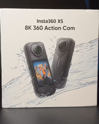 Insta360 X5 8k 360 camera NUOVA sigillata