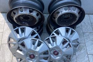 Cerchi ferro 15 Fiat ducato (4 pezzi + copricerch)