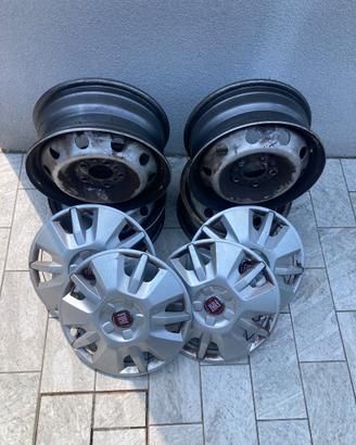 Cerchi ferro 15 Fiat ducato (4 pezzi + copricerch)
