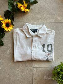 Polo Ralph Lauren bianca da uomo, taglia XL