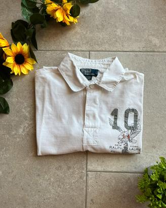 Polo Ralph Lauren bianca da uomo, taglia XL