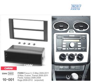 TELAIO NERO RADIO 1-DIN PER FORD FOCUS C-MAX S-MAX