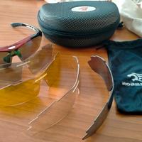 Occhiali da ciclismo Robesbon con  5 vetri interca