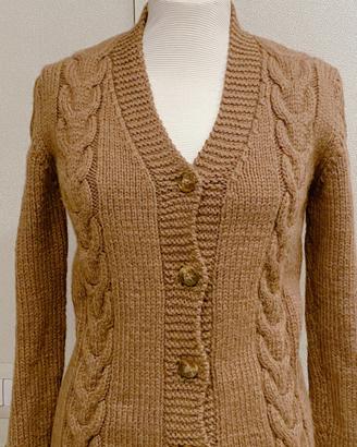 Maglione fatto a mano in 100% Lana di cammello S