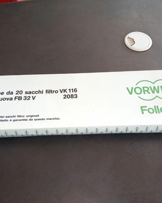 Sacchi filtro ORIGINALI folletto vk 116 - 117