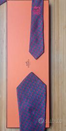 cravatta originale del prestigioso marchio Hermes 
