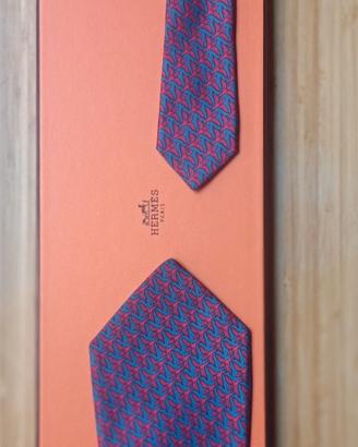 cravatta originale del prestigioso marchio Hermes 