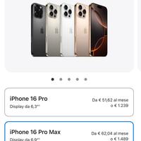 Iphone pro max 256/512 nuovi sigillati gar 24M