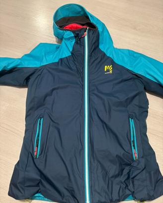 Karpos giacca donna taglia M azzurra e fucsia
