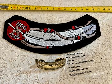 Harley davidson patch e spilla HOG 2005