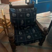 Poltrona legno massello