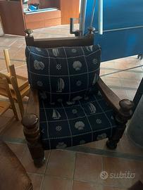 Poltrona legno massello