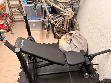 Panca multifunzionale Zipro + 105kg + bilancieri