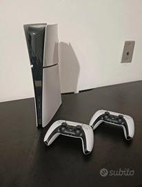 ps5 slim 1tb +2 controller 