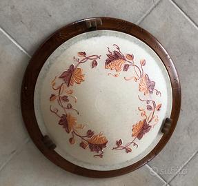 Plafoniere in arte povera con vetro intagliato