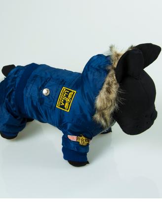 Tuta invernale cane aviatore blu S/M NUOVA