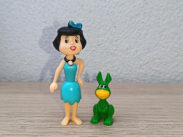 Flintstones Betty + Dinosauro Kinder Hanna Barbera