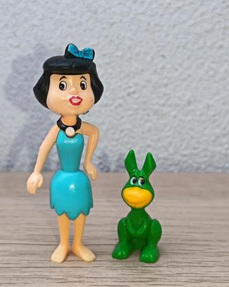 Flintstones Betty + Dinosauro Kinder Hanna Barbera