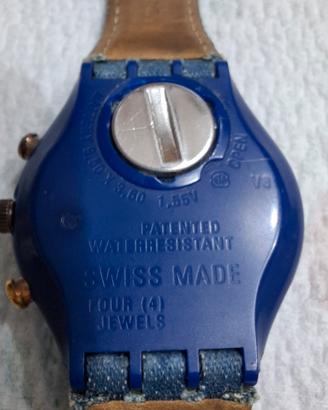 swatch crono scz400 funzionante ma con vetro appan