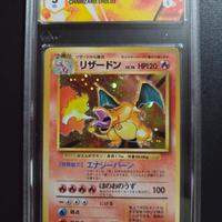 charizard set base giapponese gradato 3 graad