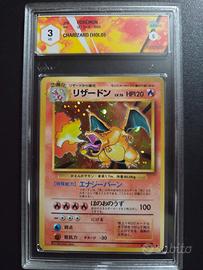 charizard set base giapponese gradato 3 graad