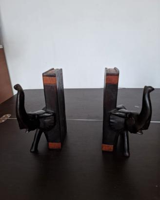 Fermalibri in legno nero